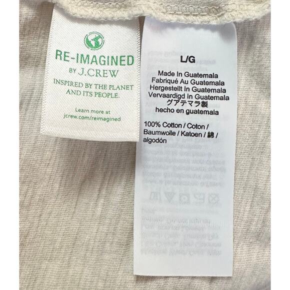 J. Crew Vintage Heart Pop Cotton Pocket Tee Size L Short Sleeve Casual Retro - Picture 12 of 13